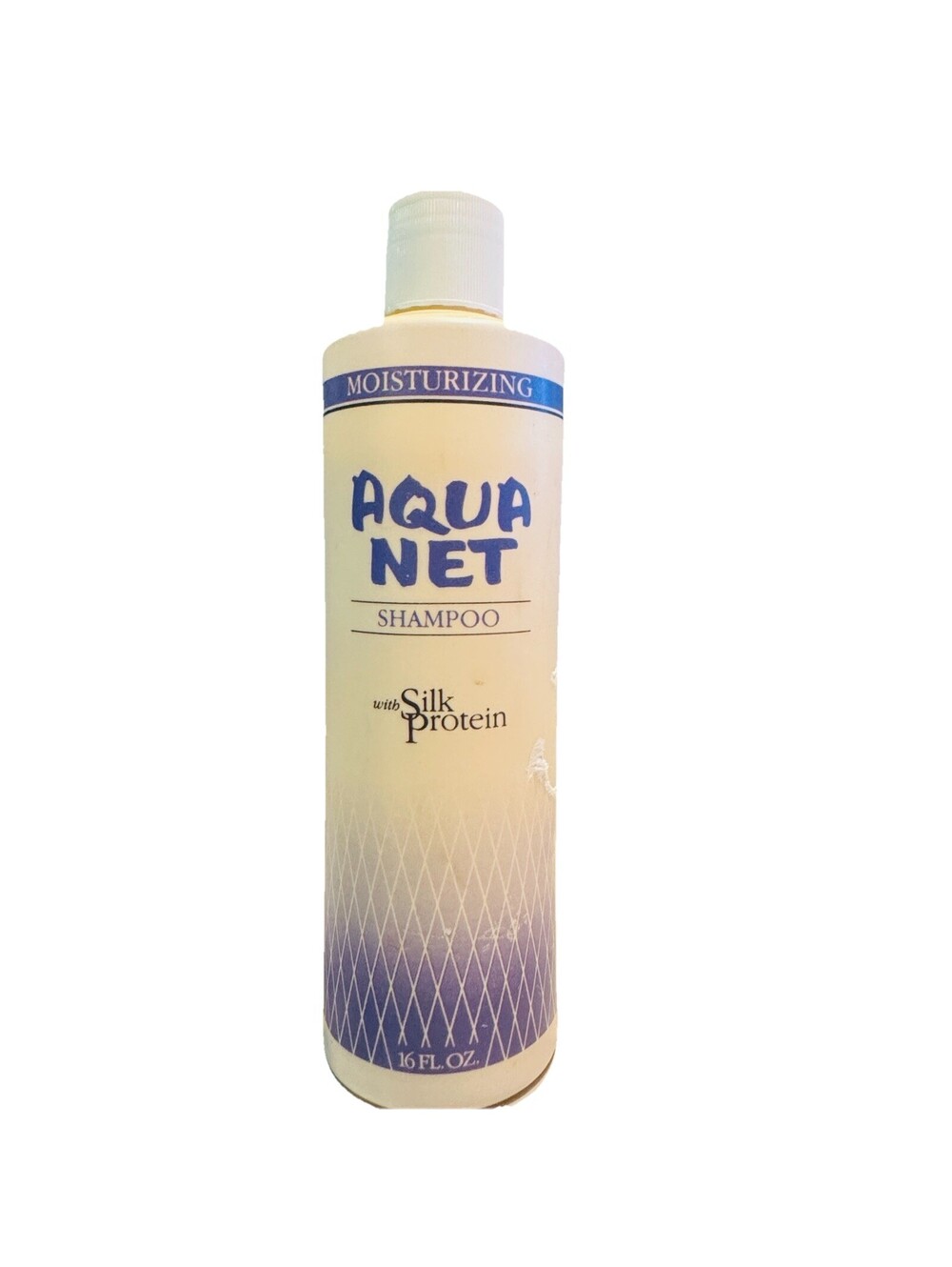 Vintage Aqua Net Moisturizing Shampoo W Silk Protein 16 Oz 1986 Faberge Discon